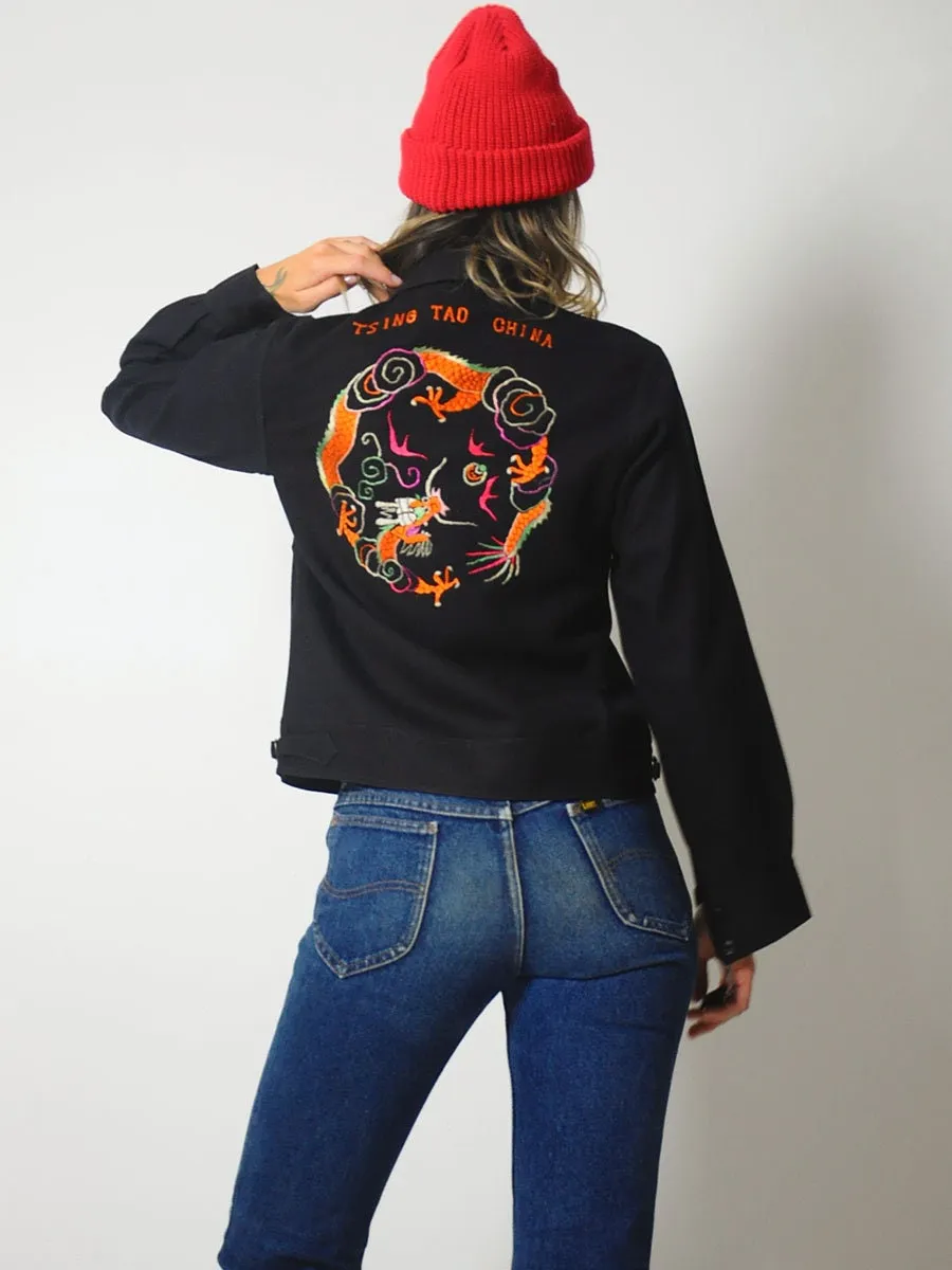 1940's Wool Embroidered WWII Souvenir Jacket