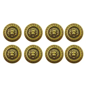 3D Lion Antique Face Metal Shank Buttons for Stylish Look Shirt Button