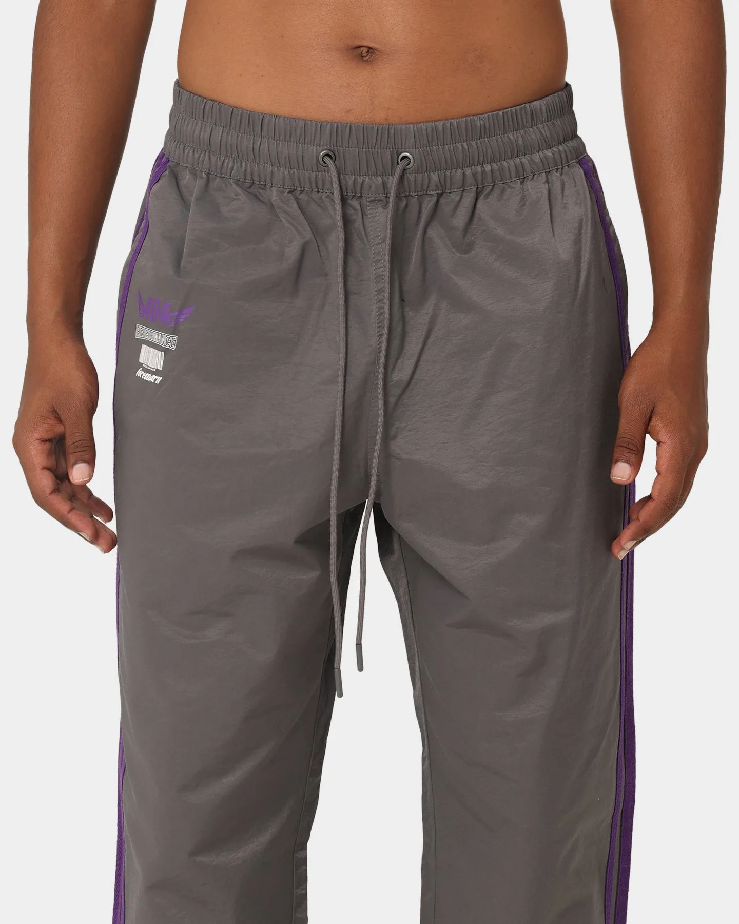 404 Racer Trackpant Charcoal/Purple