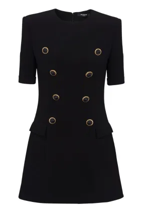 8-Button Crepe Dress