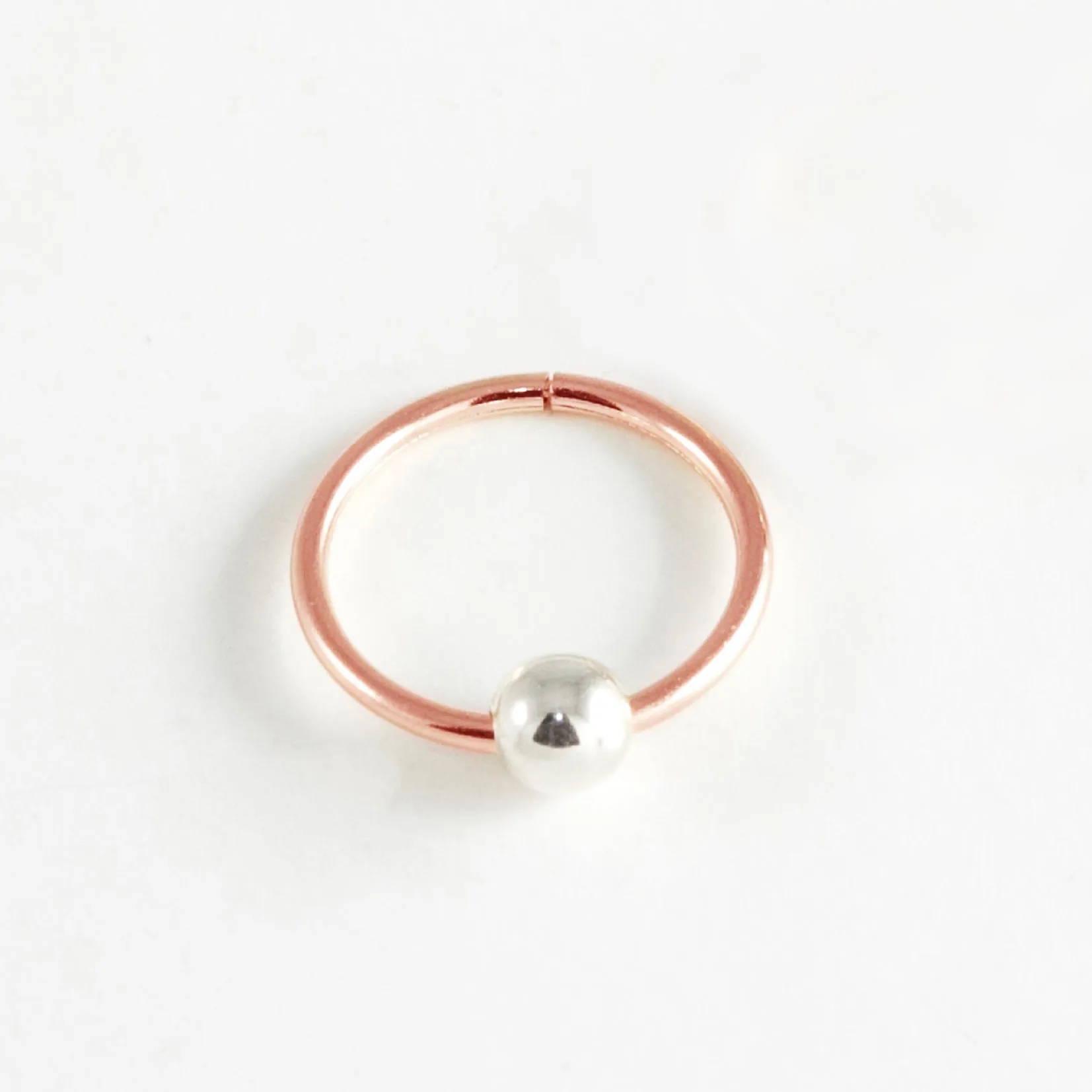 9mm Sleeper Hoop Earrings – 10k Rose Gold – Mini