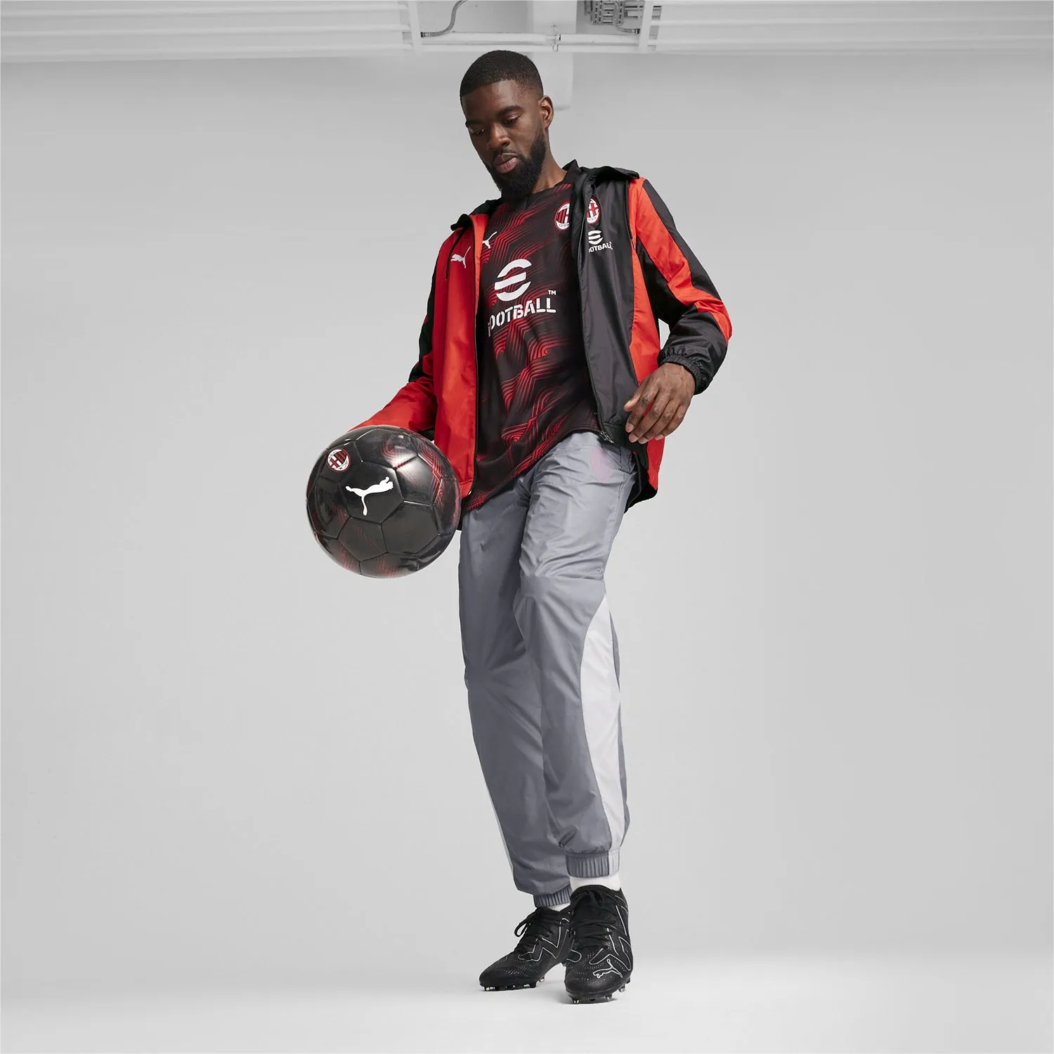 AC Milan Woven Anthem Jacket - Mens