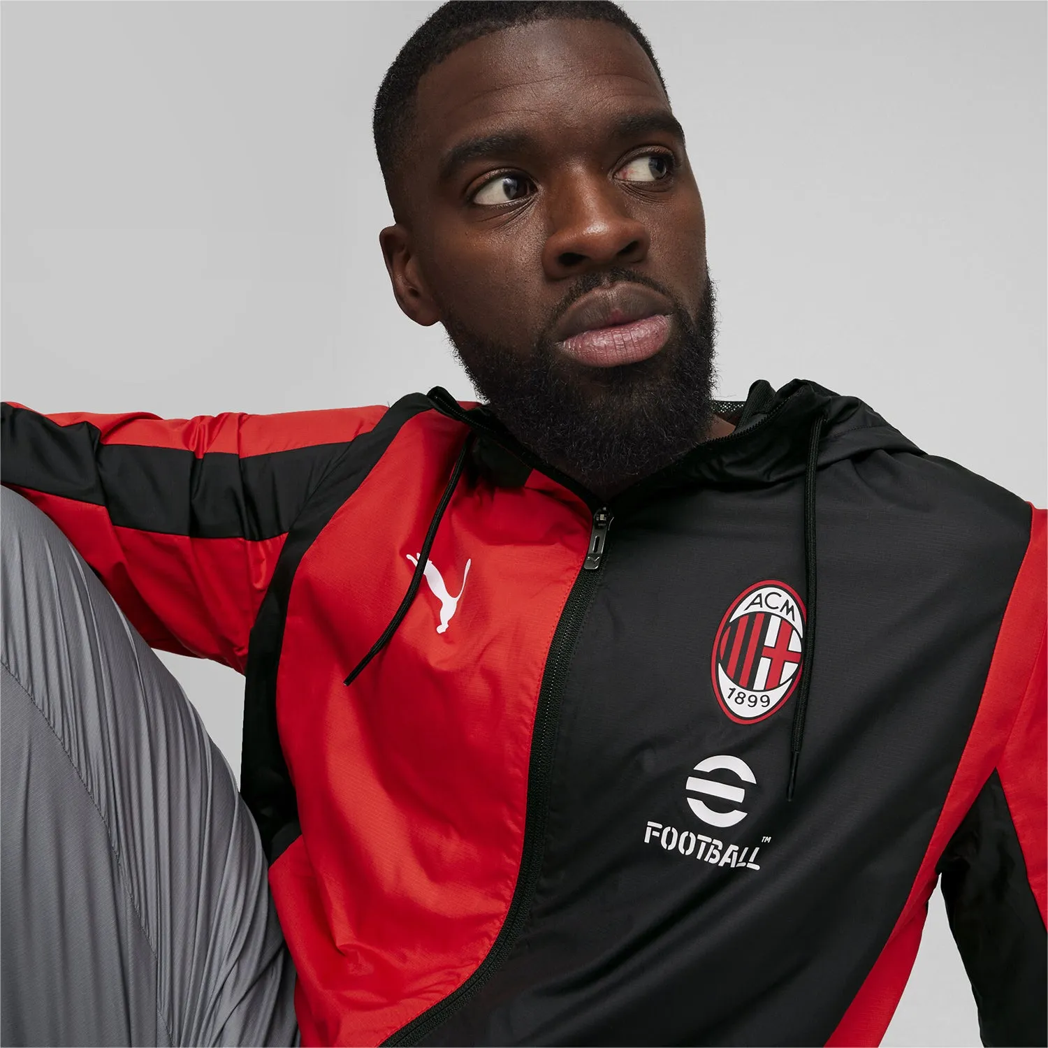 AC Milan Woven Anthem Jacket - Mens