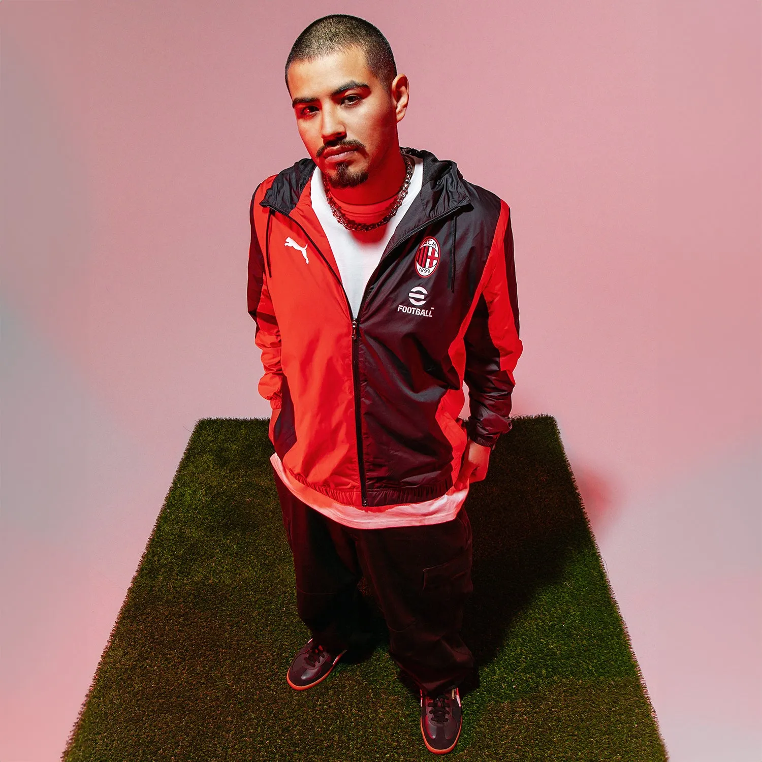 AC Milan Woven Anthem Jacket - Mens