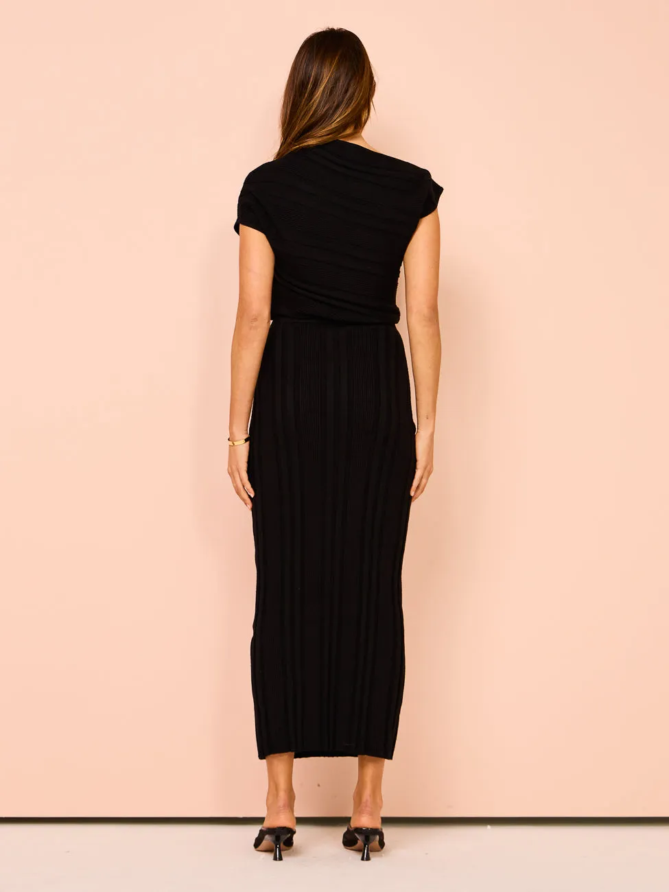 Acler Northcote Midi Dress in Black