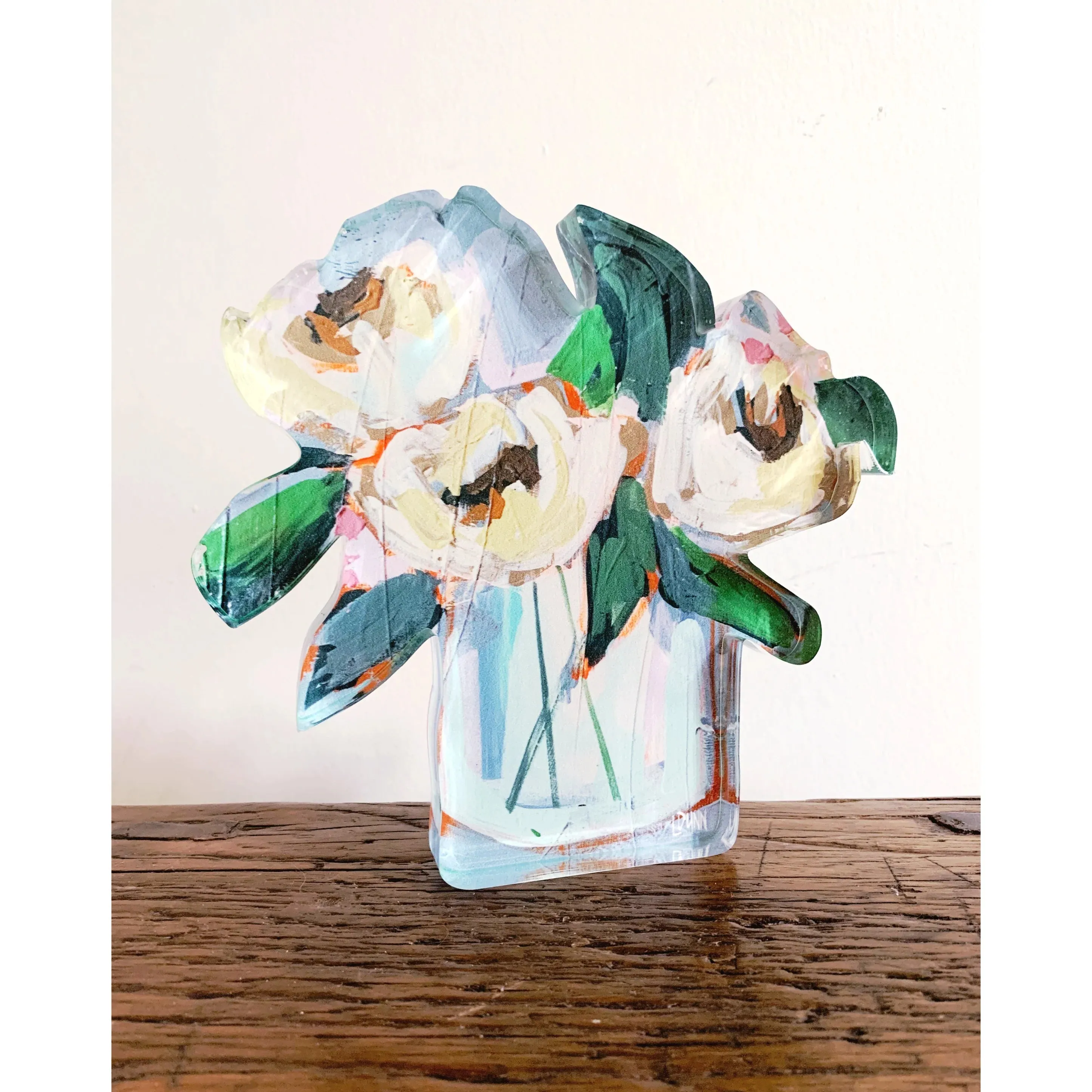 Acrylic Bloom Block | Peonies - Large