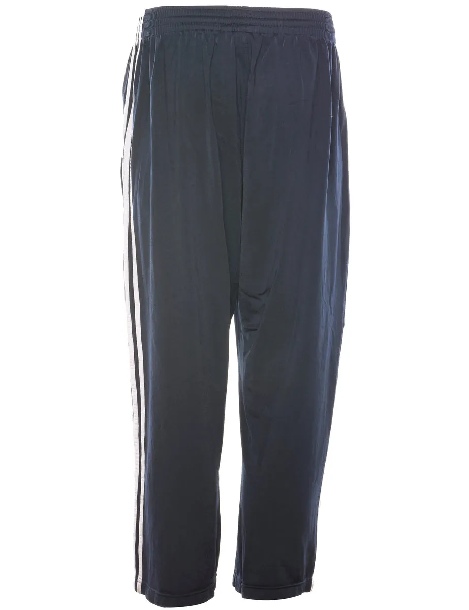 Adidas Black & White Contrast Track Pants - W27 L26