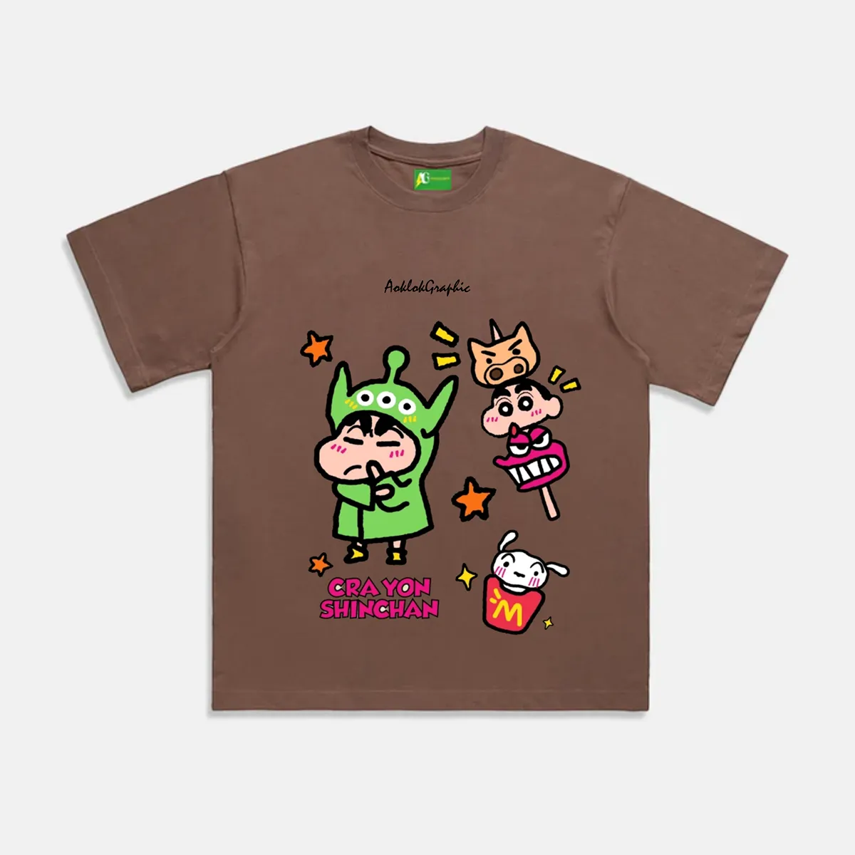 AG Cartoon Characters Crayon Eat Eat Eat T-Shirt