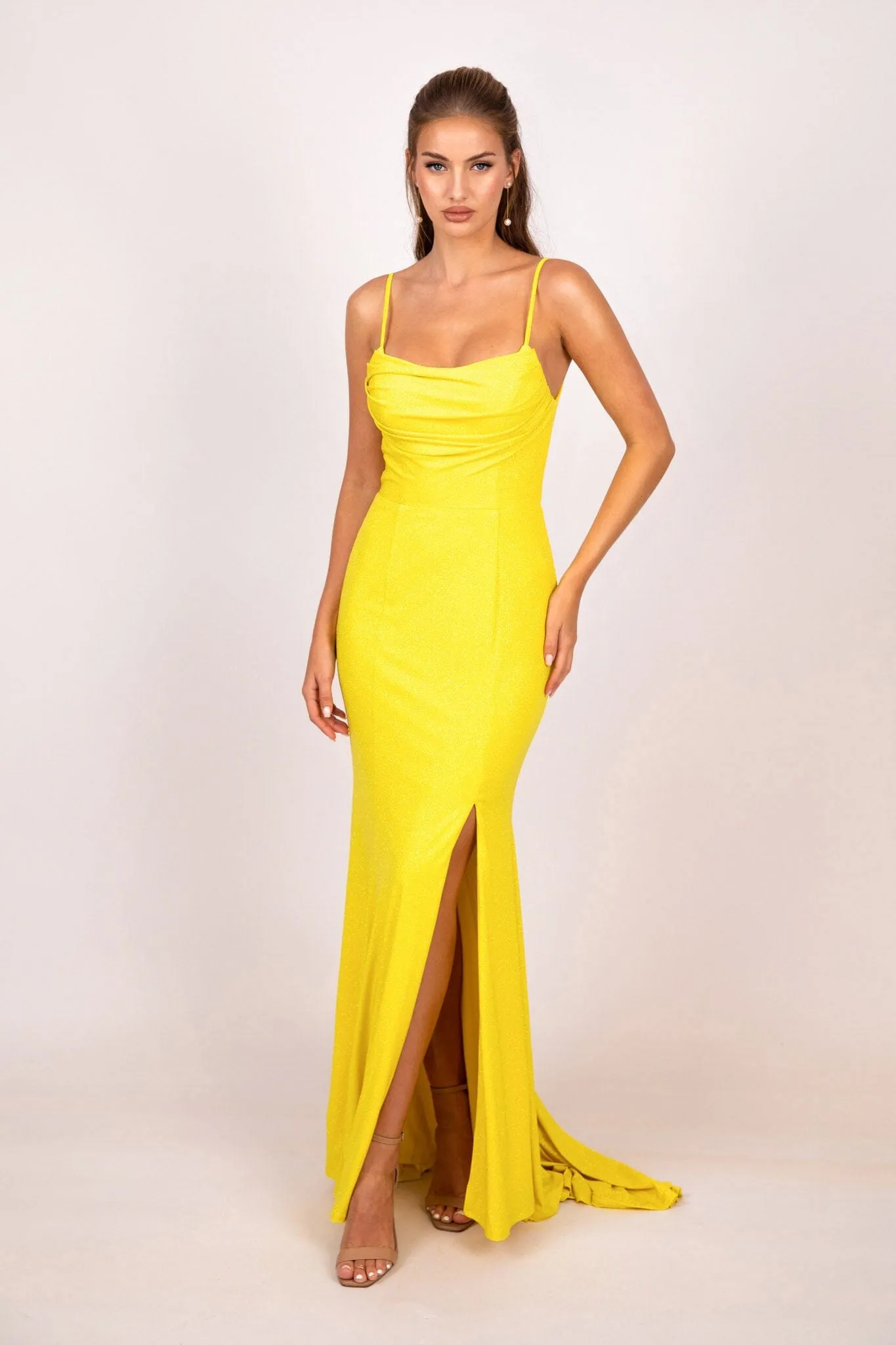 Angela Gown - Shimmer Yellow