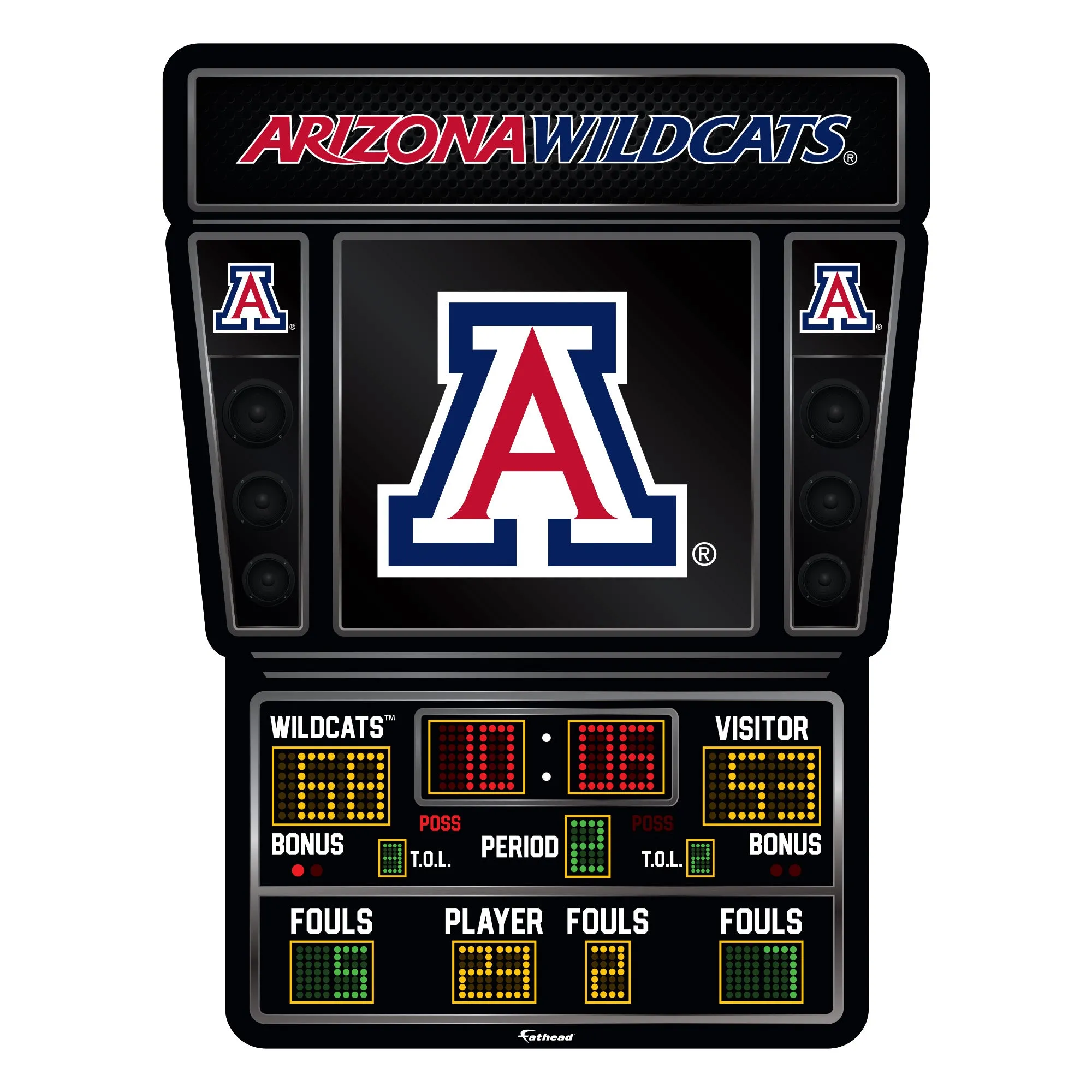 Arizona Wildcats:   Basketball Scoreboard        - Officially Licensed NCAA Removable     Adhesive Decal