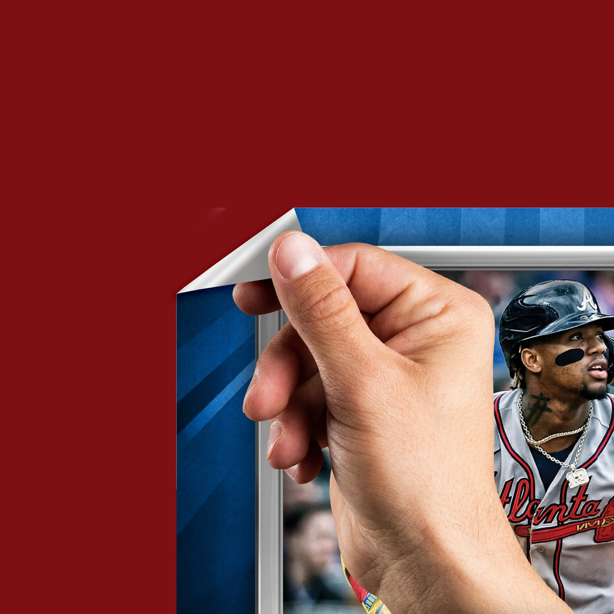 Atlanta Braves: Ronald Acuña Jr.  City Connect        - Officially Licensed MLB Removable     Adhesive Decal