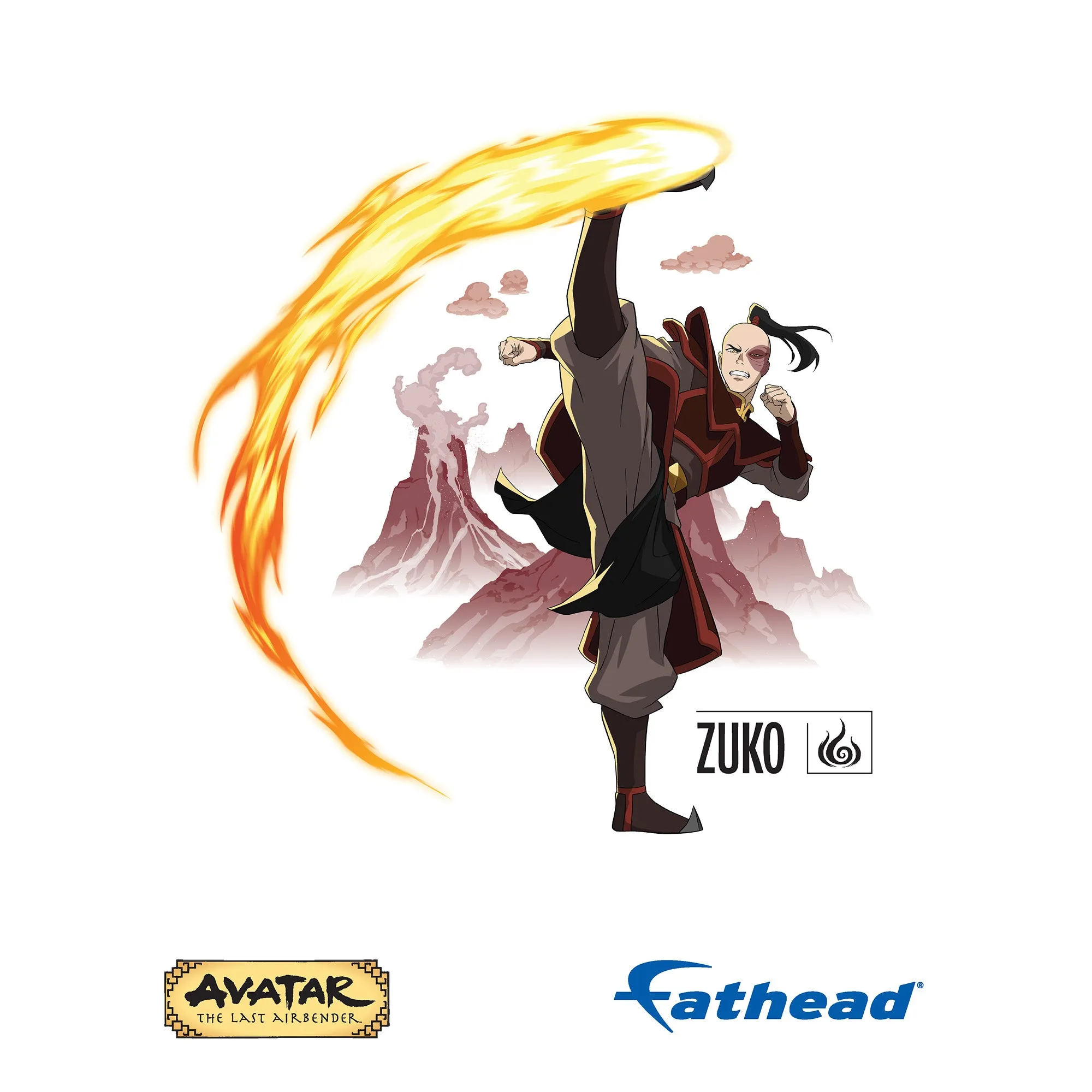 Avatar The Last Airbender: Zuko Poster - Officially Licensed Nickelodeon Removable Adhesive Decal