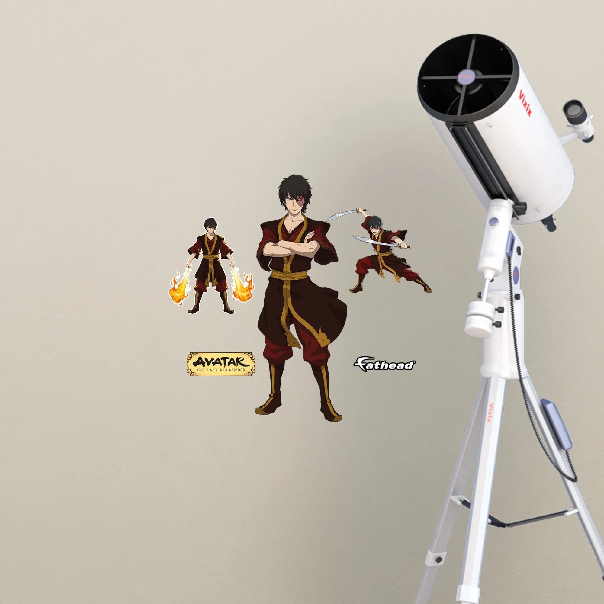 Avatar The Last Airbender: Zuko RealBigs        - Officially Licensed Nickelodeon Removable     Adhesive Decal