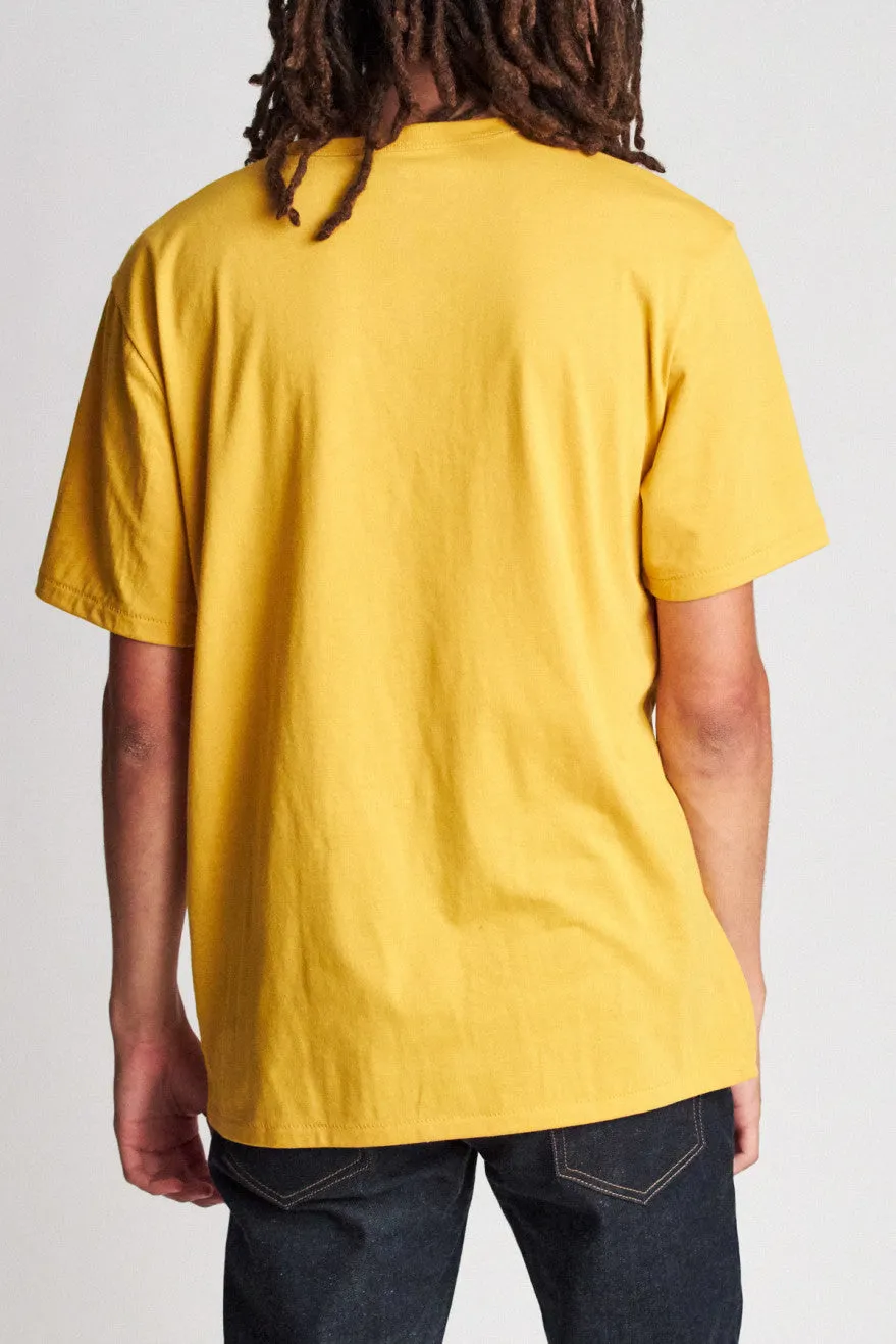 Basic S/S Henley - Nugget Gold