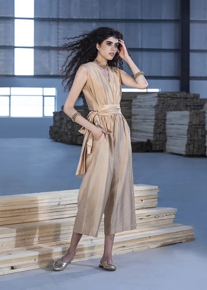 Beige jumpsuit