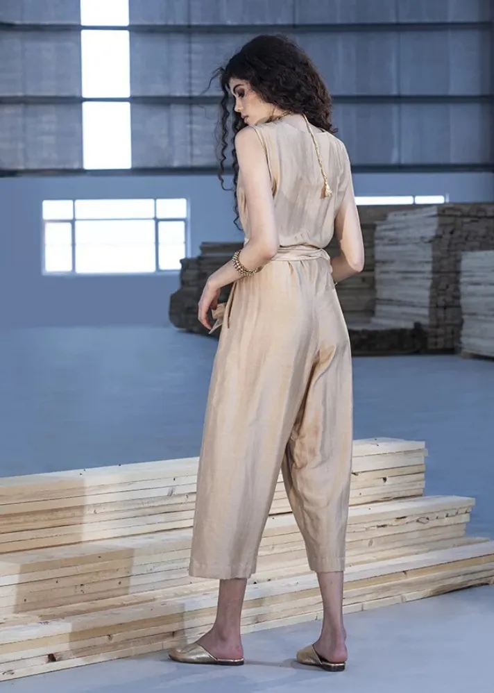 Beige jumpsuit