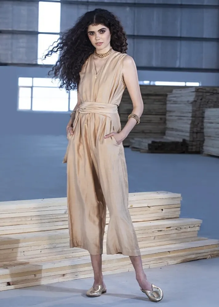 Beige jumpsuit