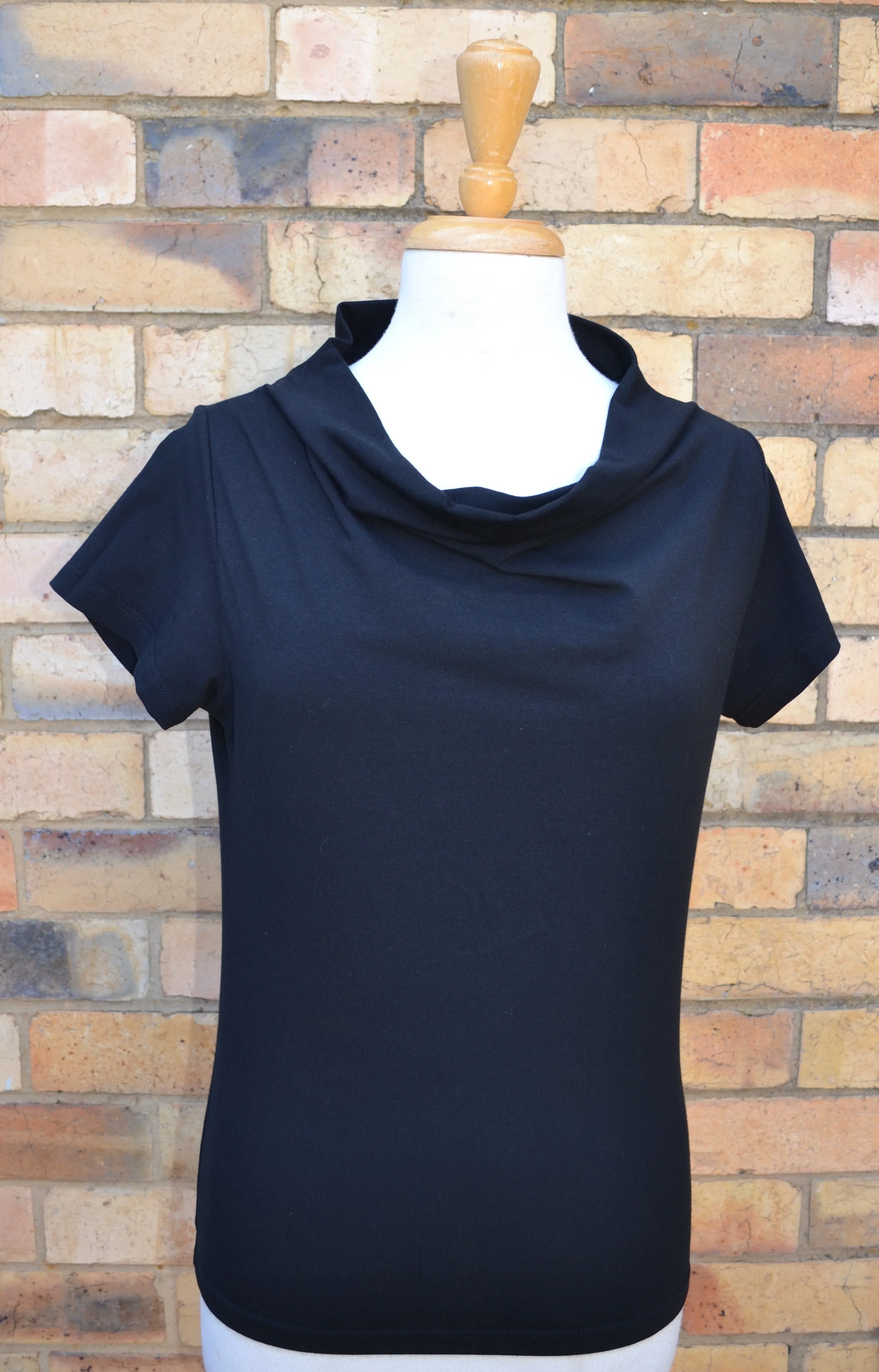 Berserk Black Cotton Elastane Cowl T