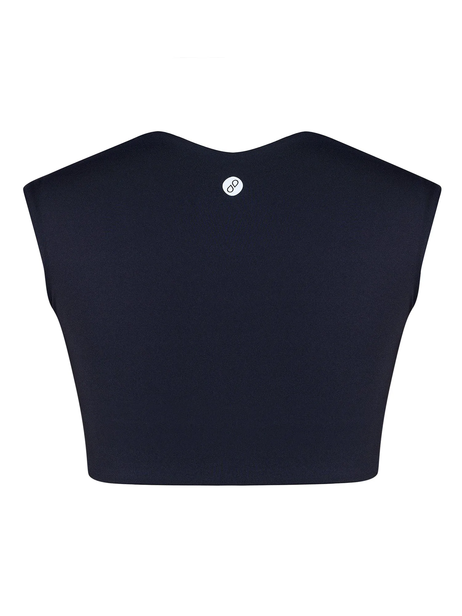 Black Radiant Sweetheart Neck top