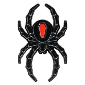 Black Widow Spider Enamel Pin