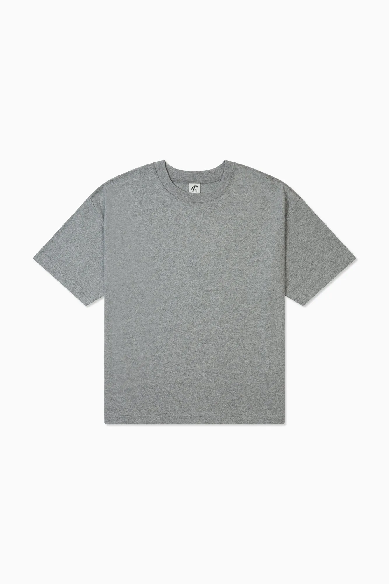 Block Tee - Grey Marle