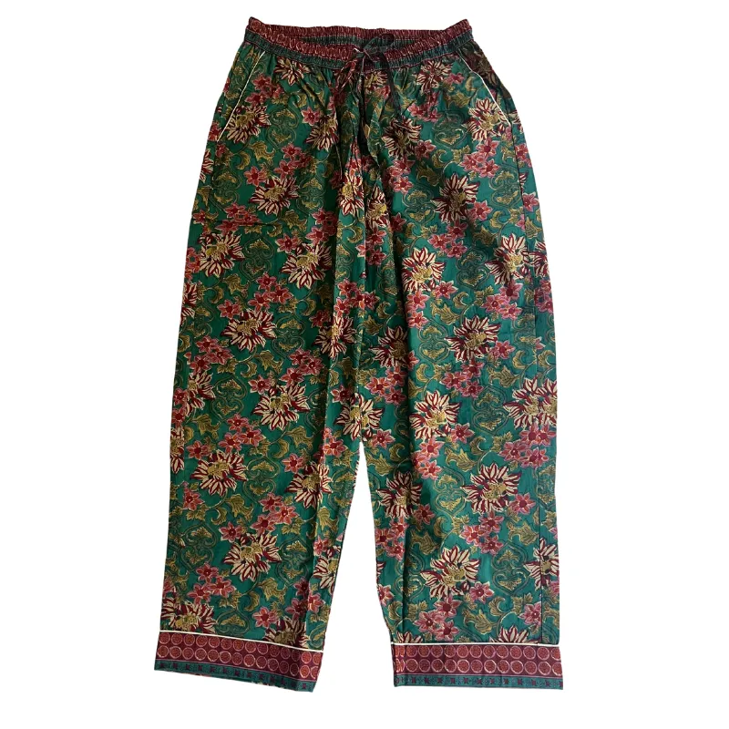 Boho Block Print Lounge Pants | Evergreen