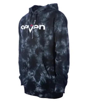 Brand Hoodie Navy Tie Dye