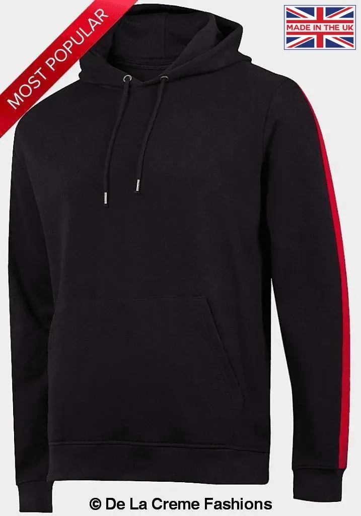 Brave Soul - Mens Black Fleece Lined Pocket Hoodie