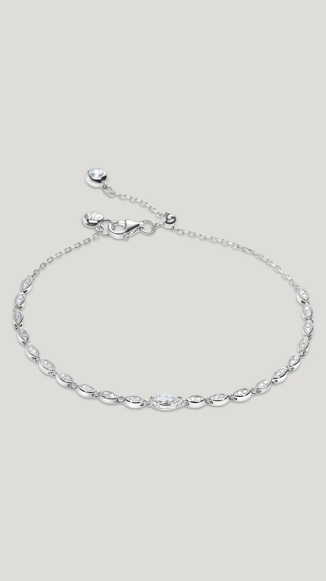 Calluna Bracelet White Gold Plated