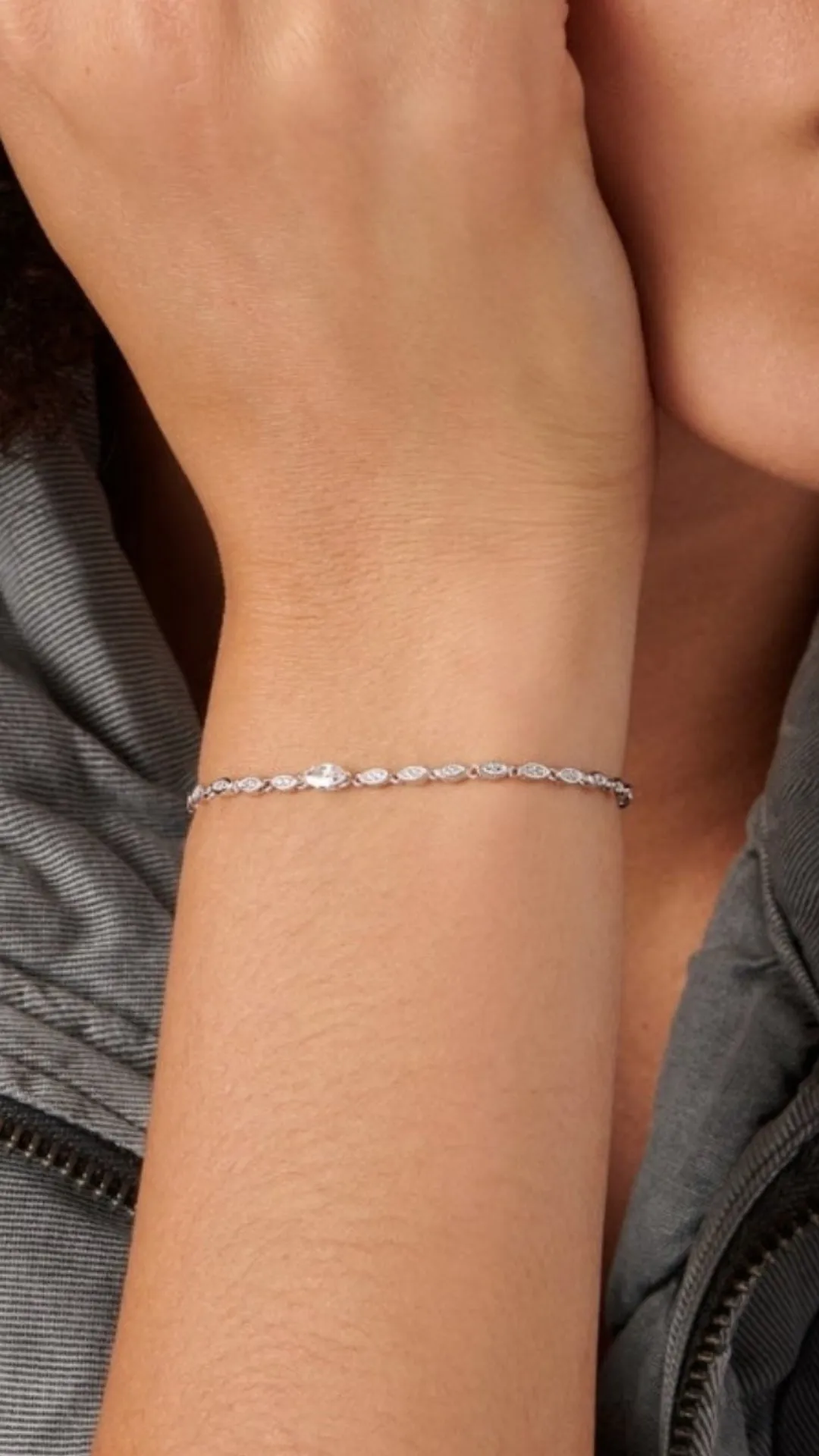 Calluna Bracelet White Gold Plated