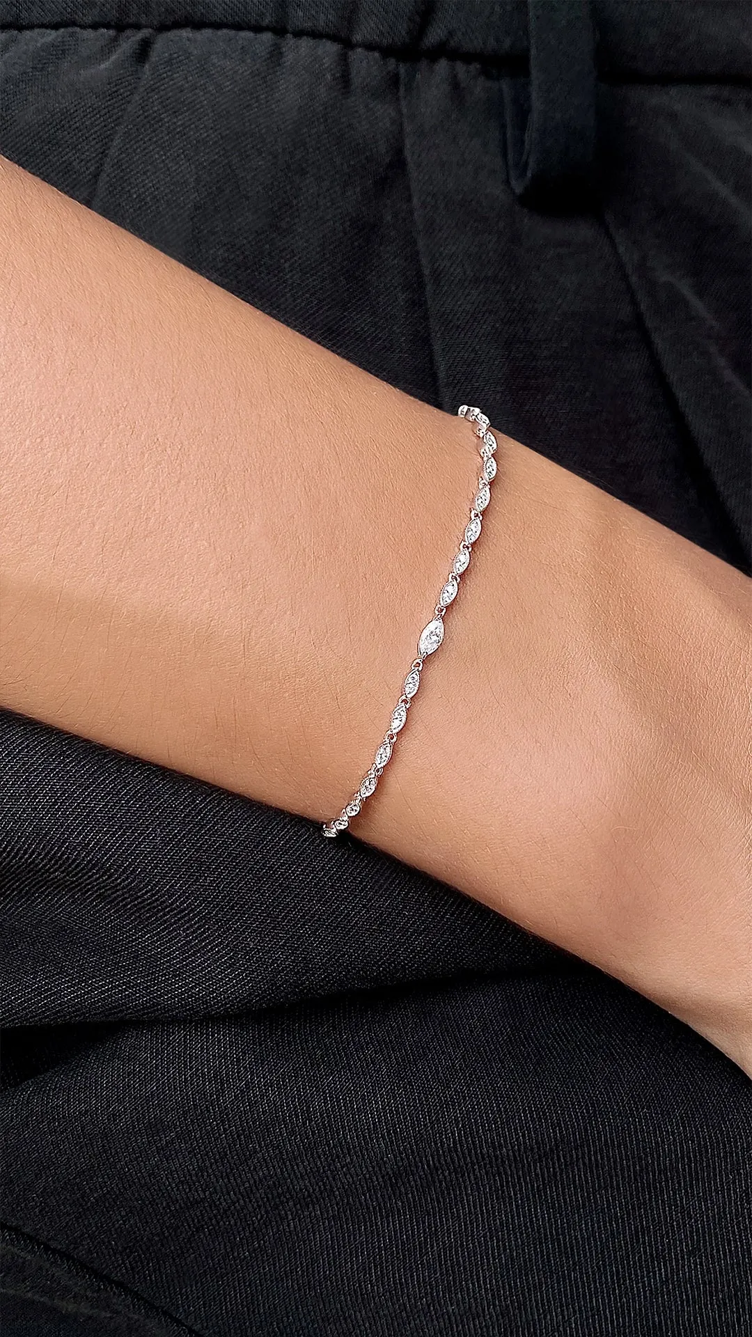 Calluna Bracelet White Gold Plated