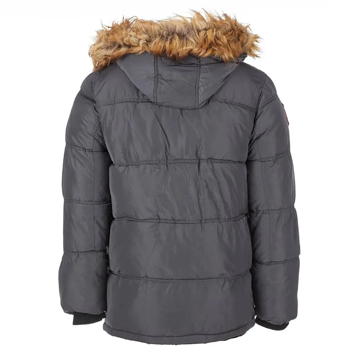 Canada Weather Gear Men's Fur Hooded Puffer Jacket