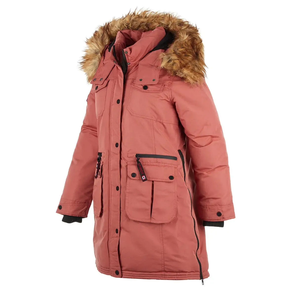 Canada Weather Gear Women's Parka with Faux Fur Trim Hooded