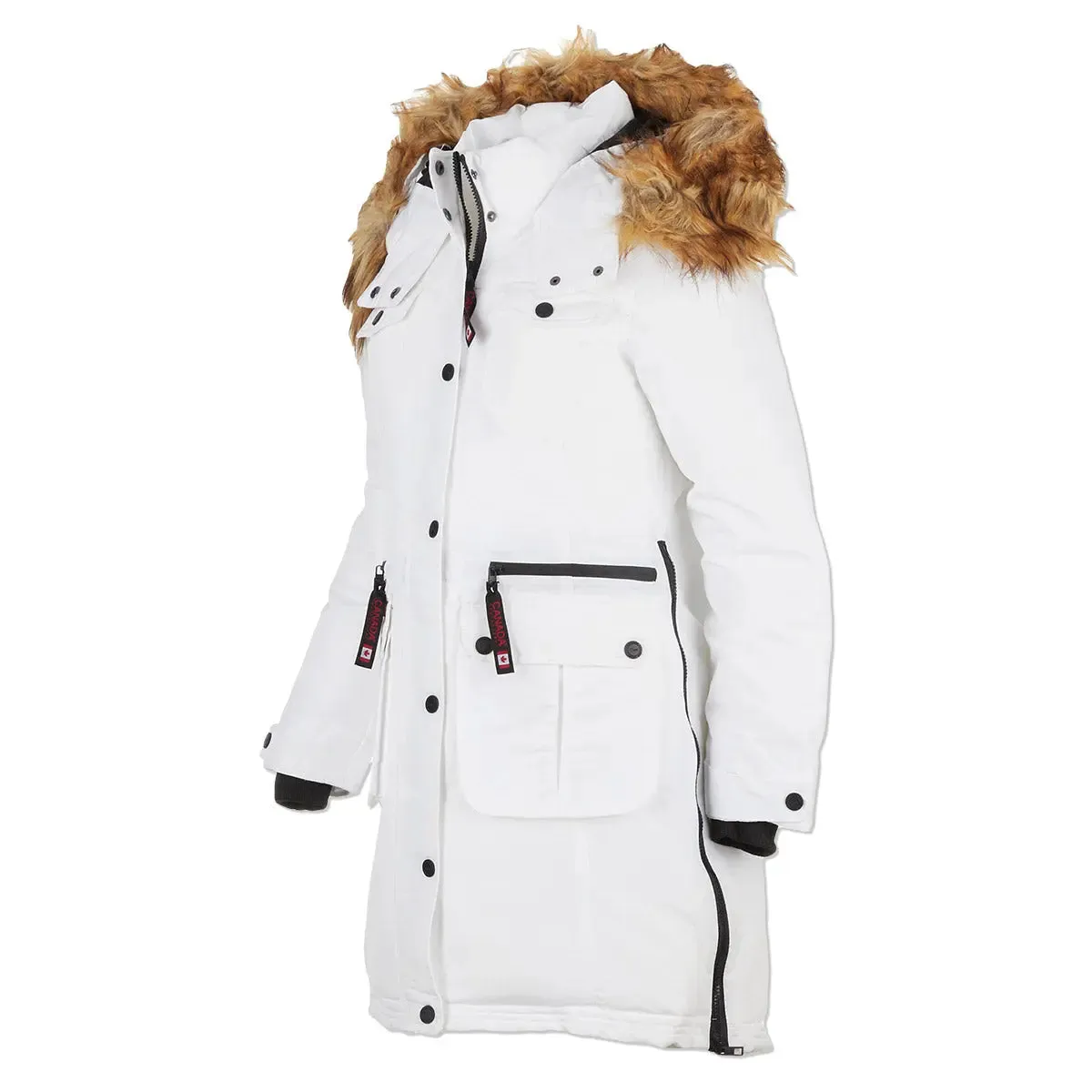 Canada Weather Gear Women's Parka with Faux Fur Trim Hooded