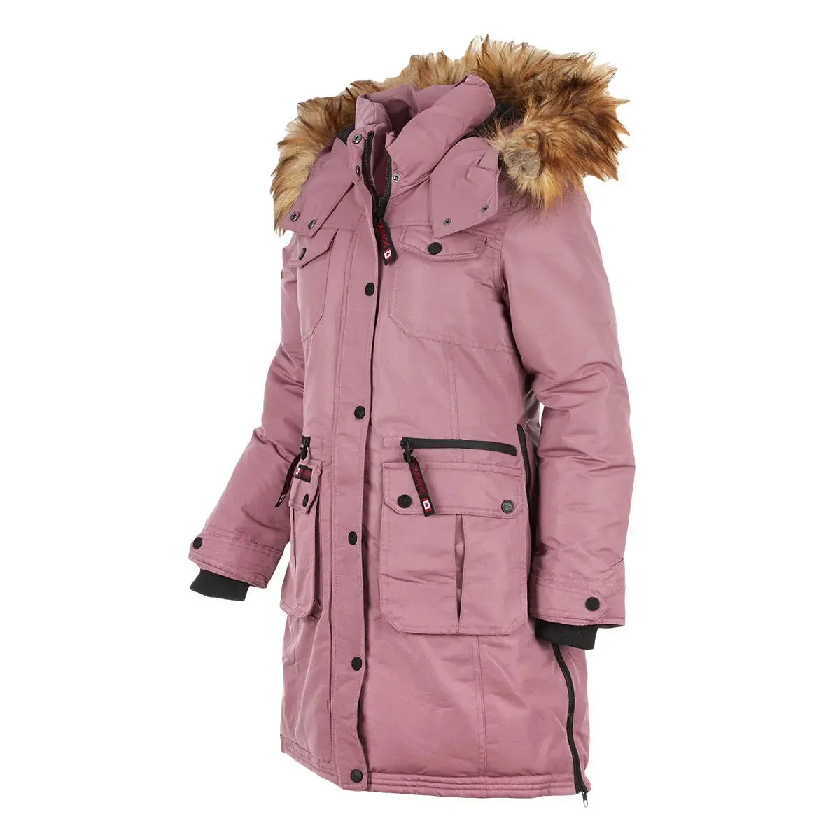 Canada Weather Gear Women's Parka with Faux Fur Trim Hooded