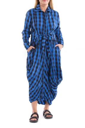 COBALT TIE SHIRT DRESS CB