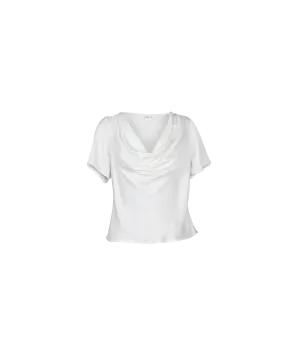 COTERIE COWL NECK TOP IVORY