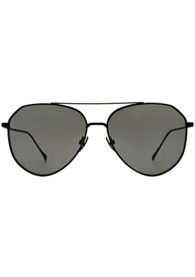 Dash Polarized Sunglasses in Matte Black/Grey