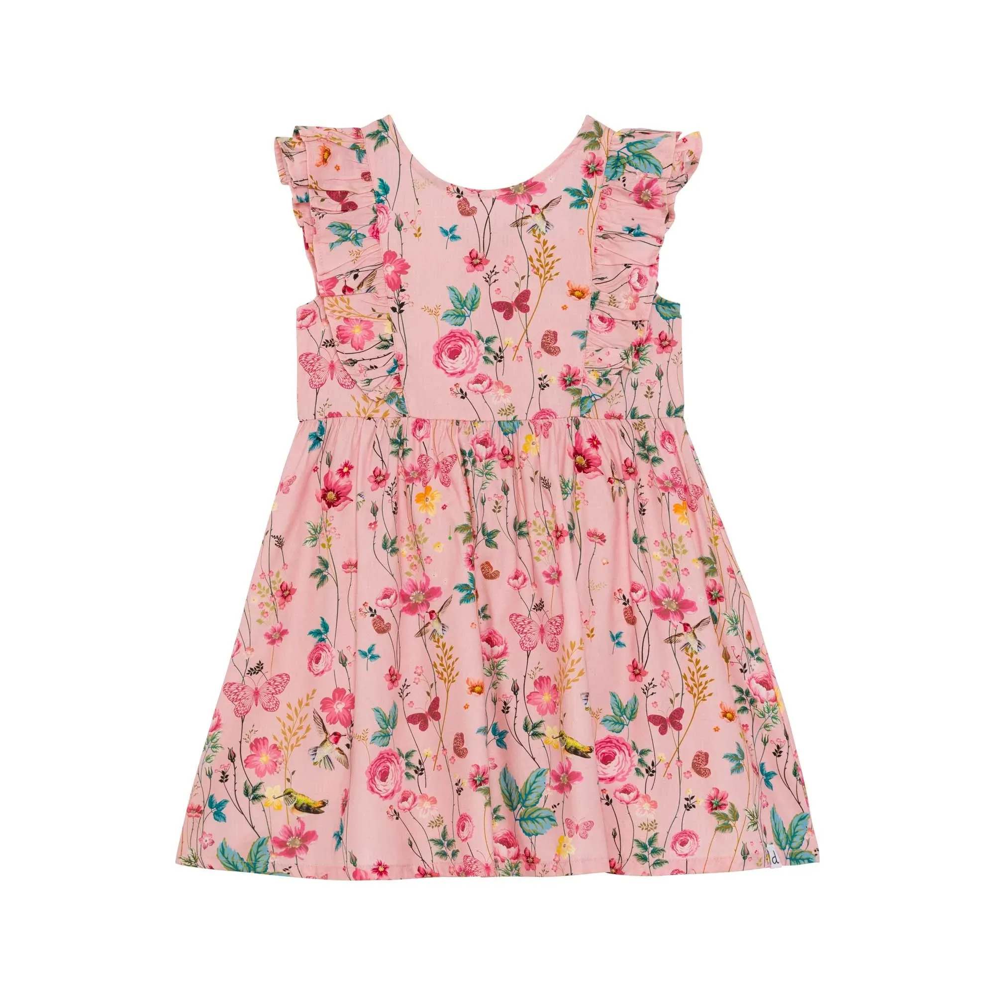 Deux par Deux Botanical Floral Frill Dress