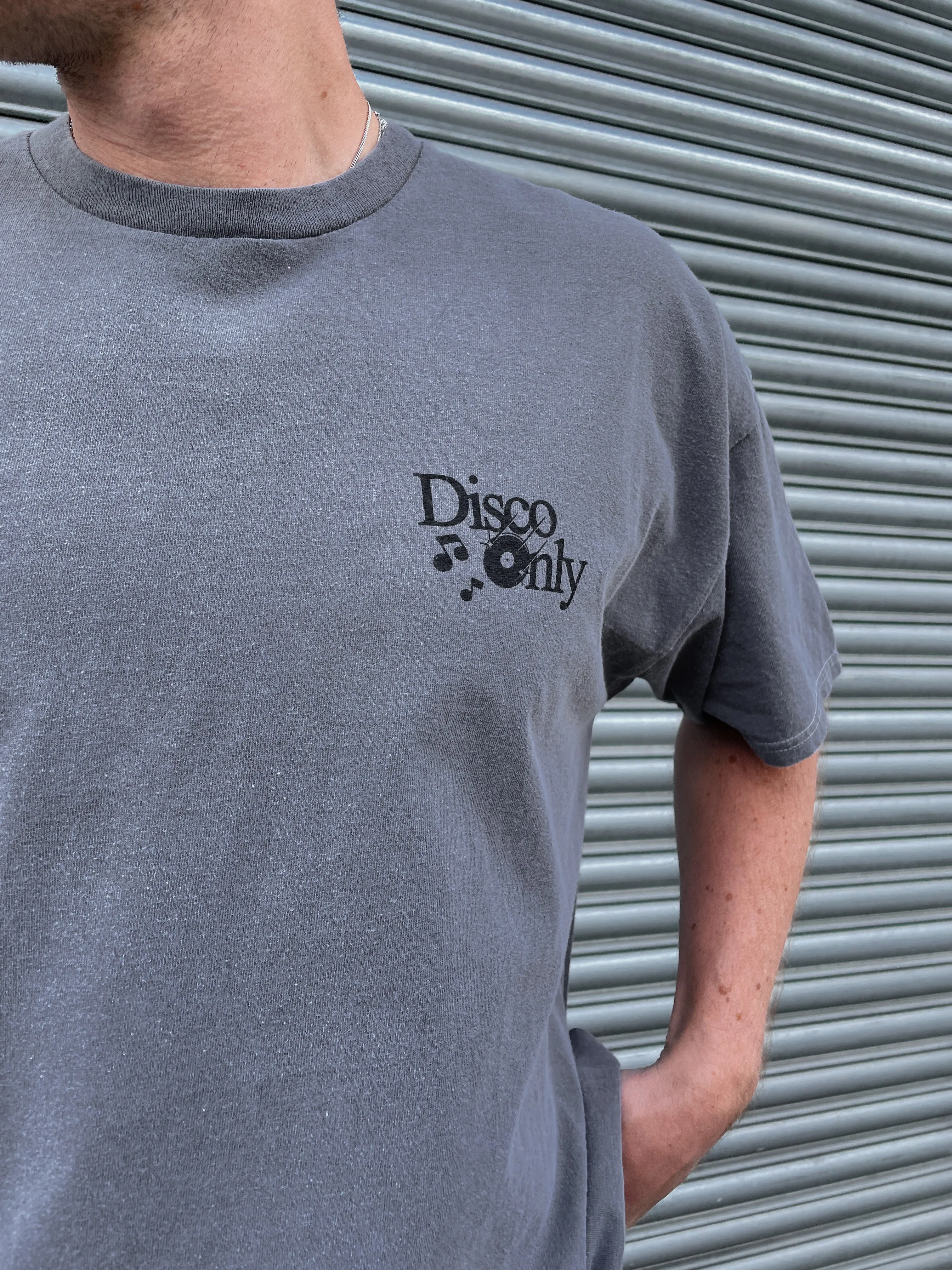 DISCO ONLY 'Business As Usual' Vintage Washed Tee - Black