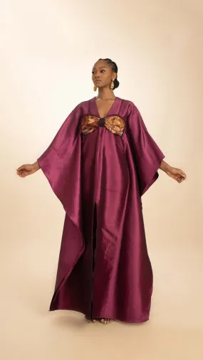 Domina by Michelle Chechi V-neckline Kaftan with Invisible zip at Centre back