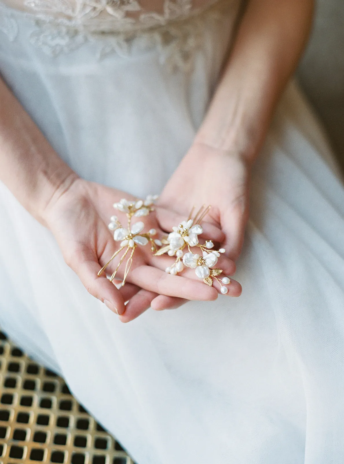 ESME | Floral Wedding Hair Pins