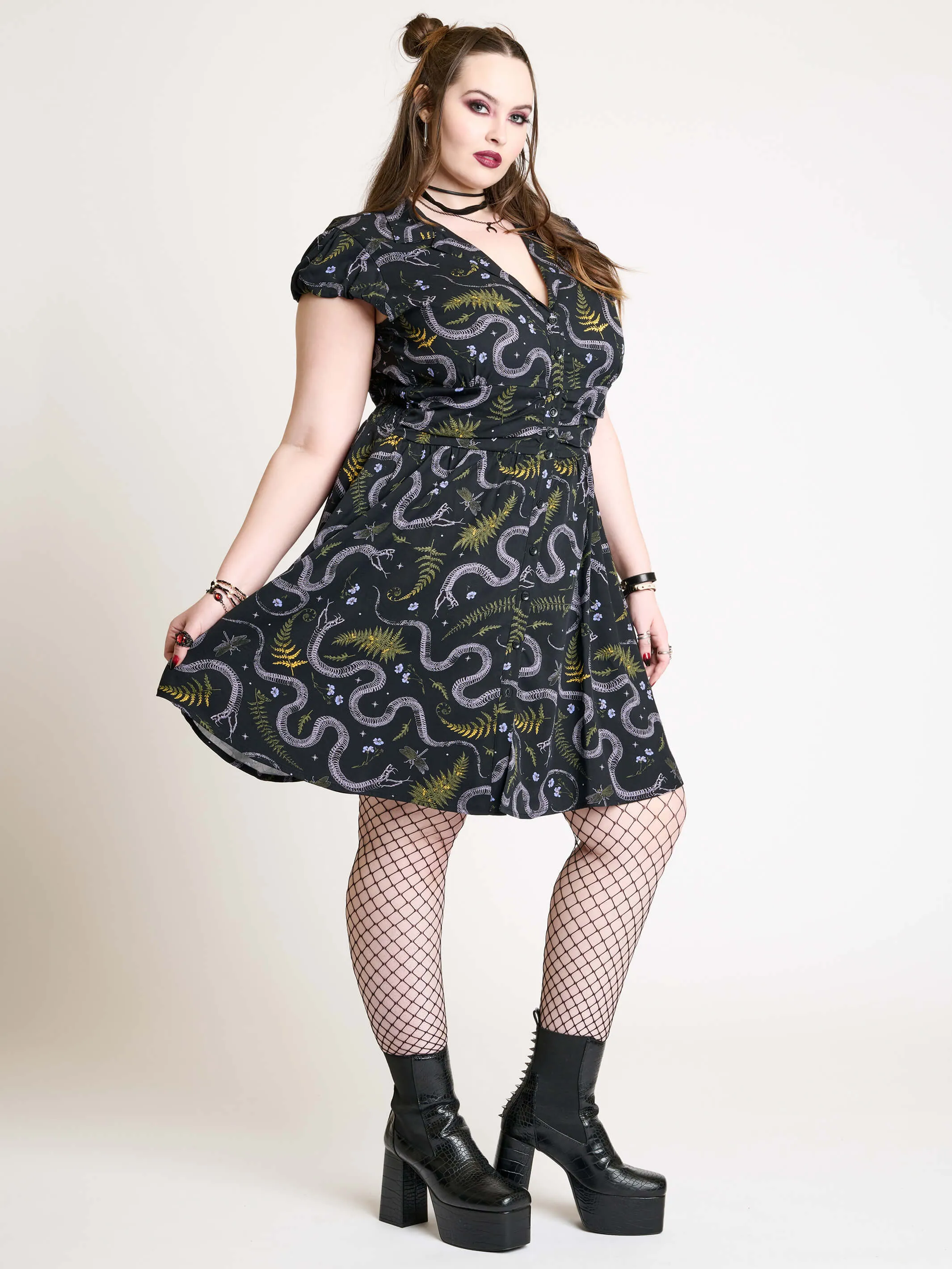 Floral Snake Dress