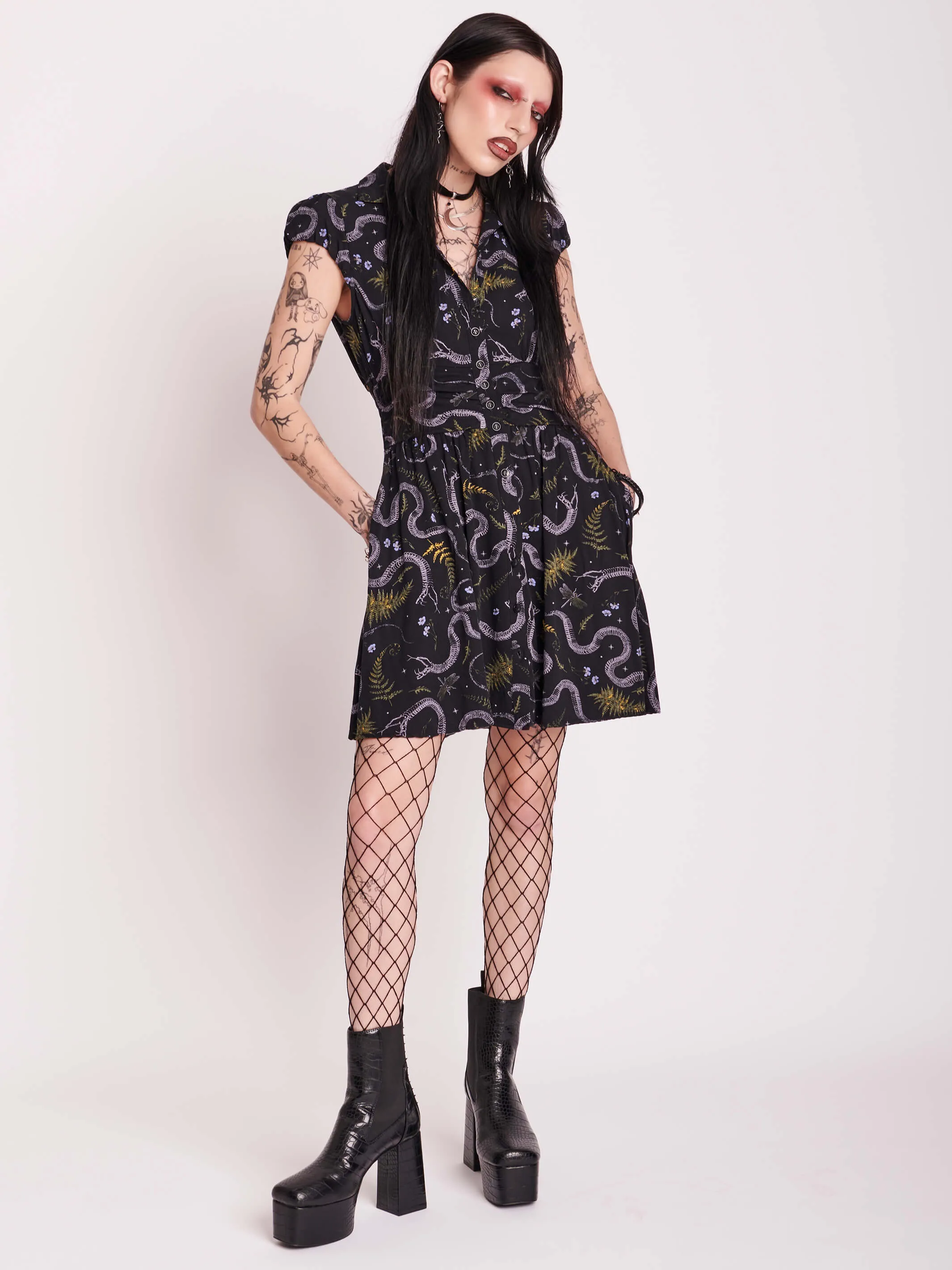 Floral Snake Dress