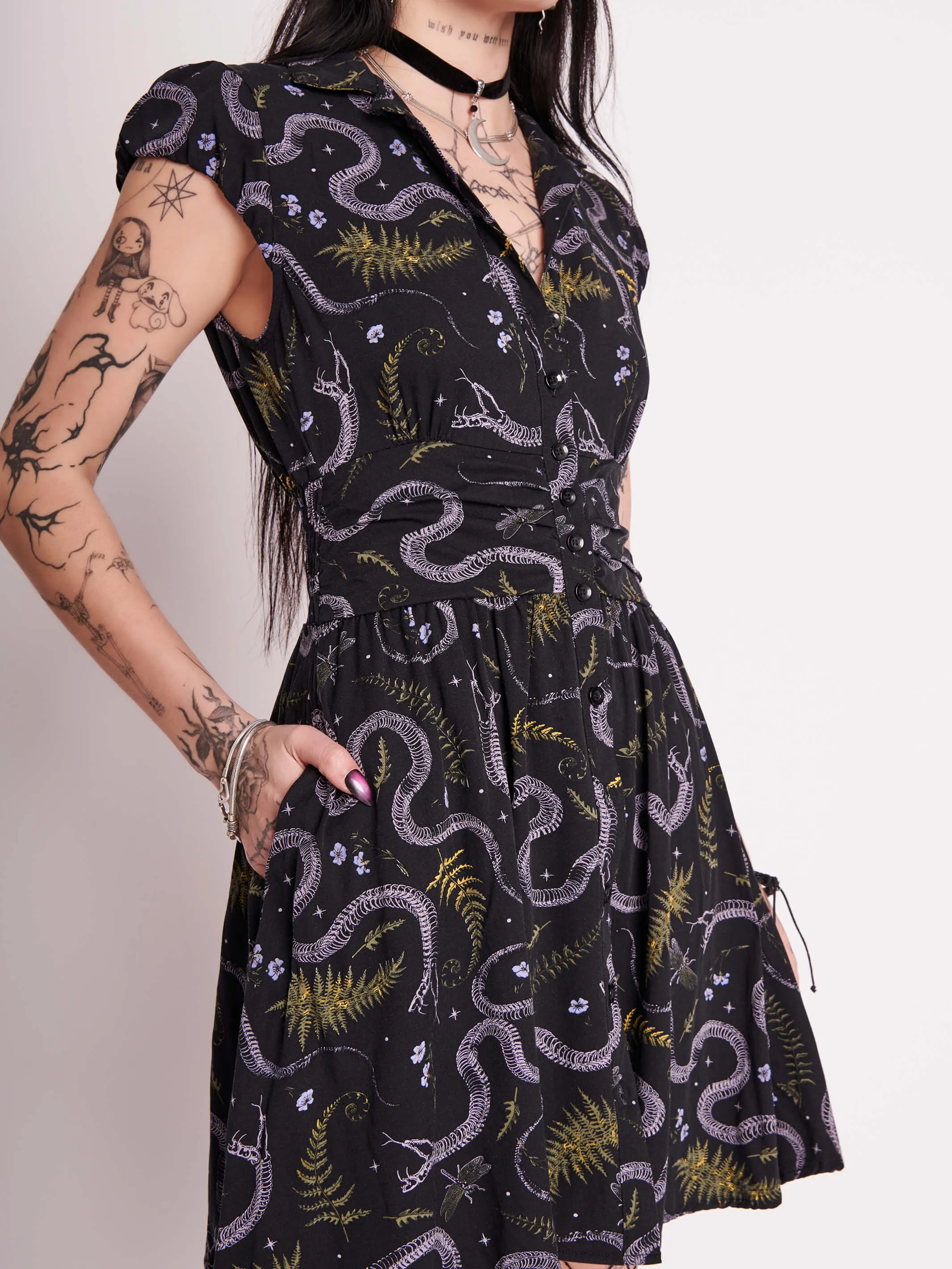 Floral Snake Dress