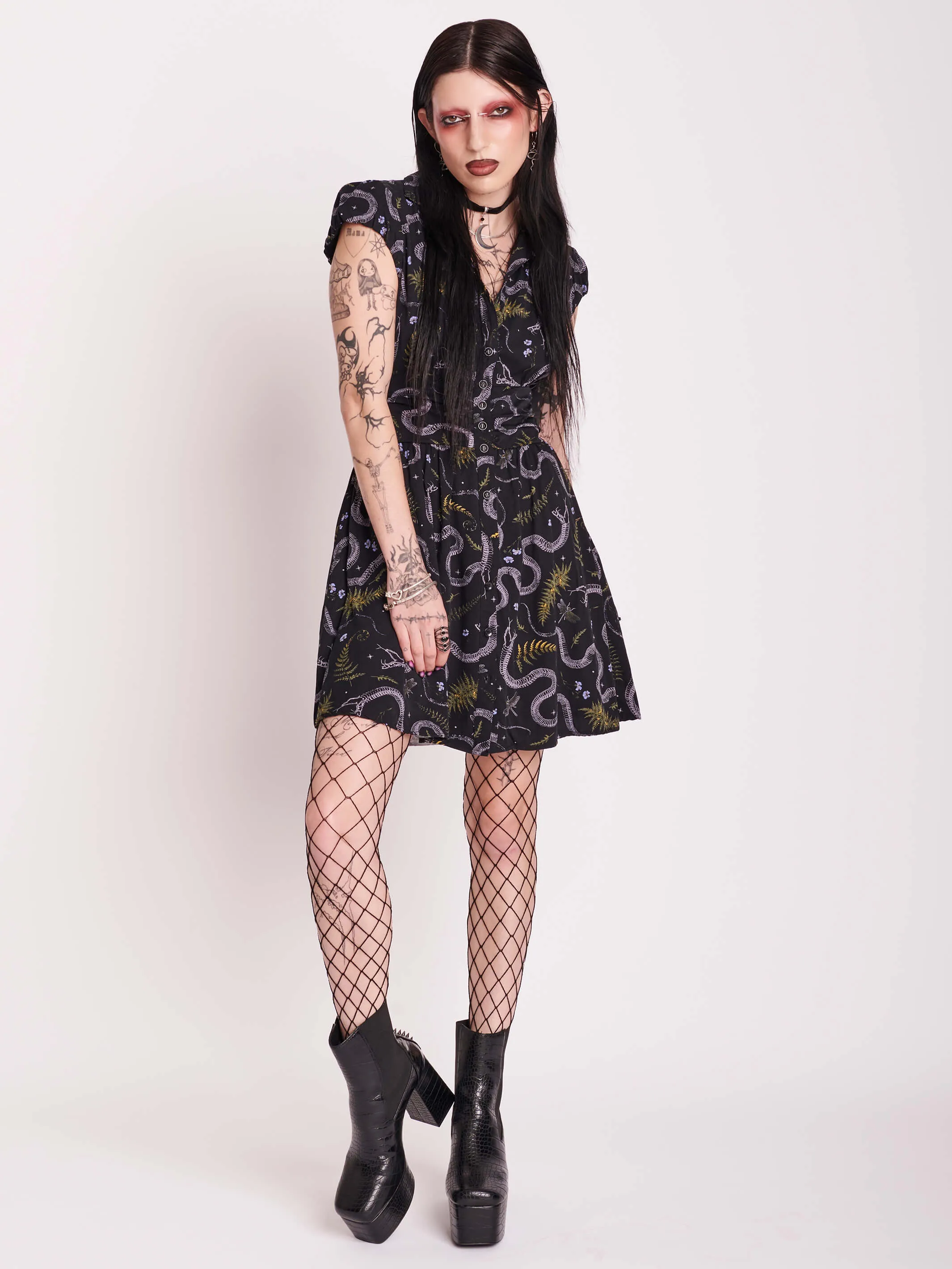 Floral Snake Dress