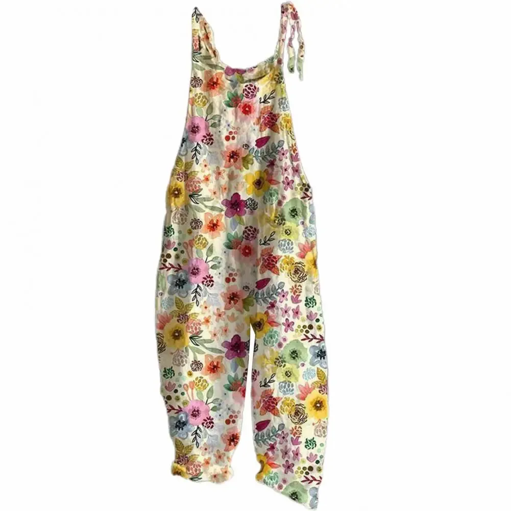 Getadme Harajuku Fashion Wide-leg Jumpsuit Baggy Pants Casual Printing Vintage Jump Suit One-piece Women Summer Oversize Jumpsuits