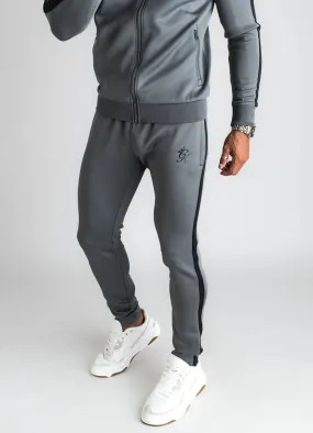 GK Basis Poly Tracksuit Bottoms - Dark Grey/Black