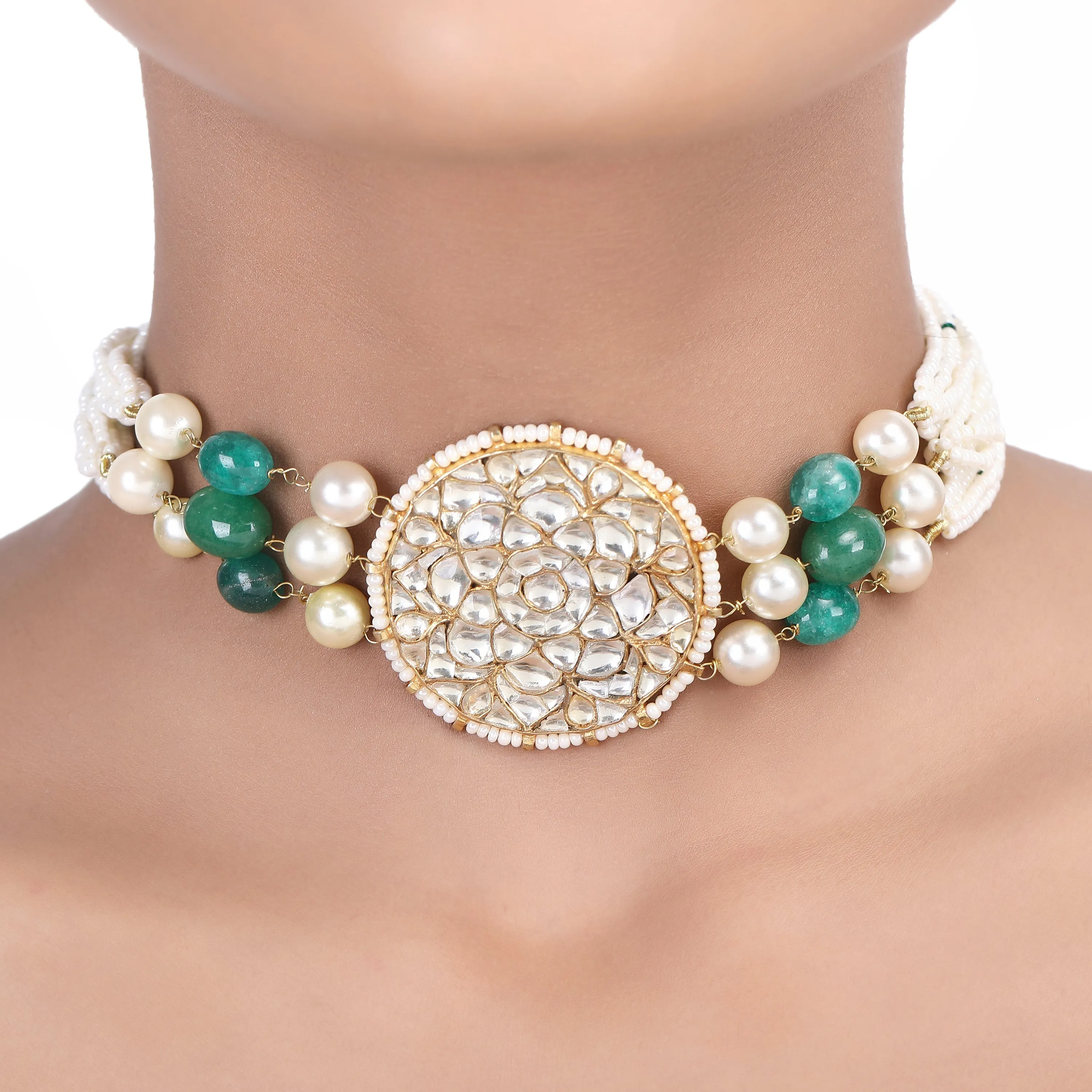 GULUBAND Yaavini kundan choker set