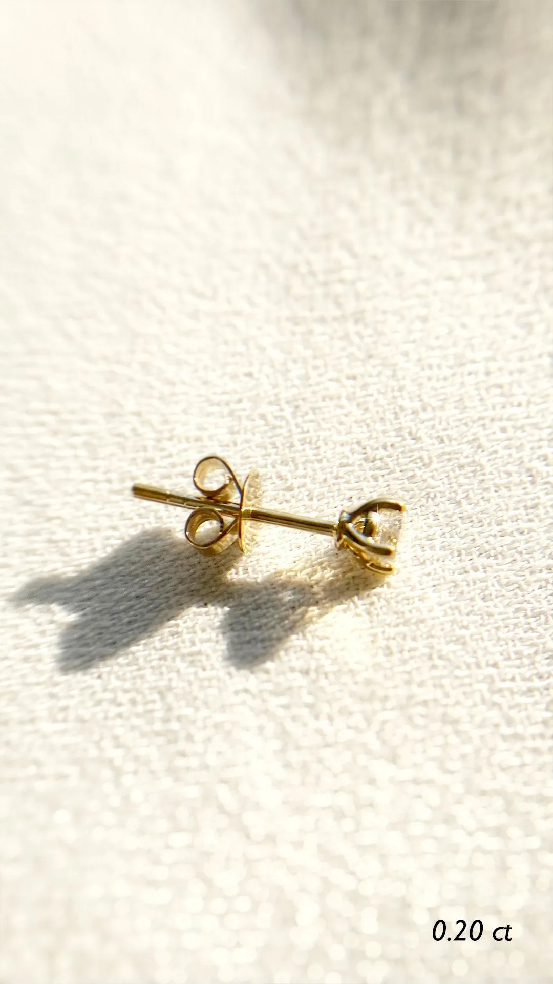 Irene Mini Single Stud 9K Yellow Gold